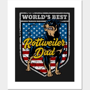 Worlds Best Rottweiler Dad Posters and Art